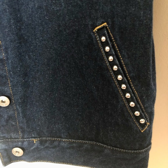 Dark denim jean jacket - express L - Picture 4 of 7